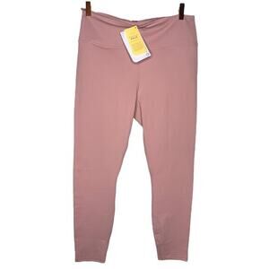 Fabletics Womens High-Waist Solid Powerhold 7/8‎ Leggings Size XL 12-14 Pink NWT